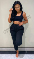 Elasticated Pocket Joggers - omgfashion.com