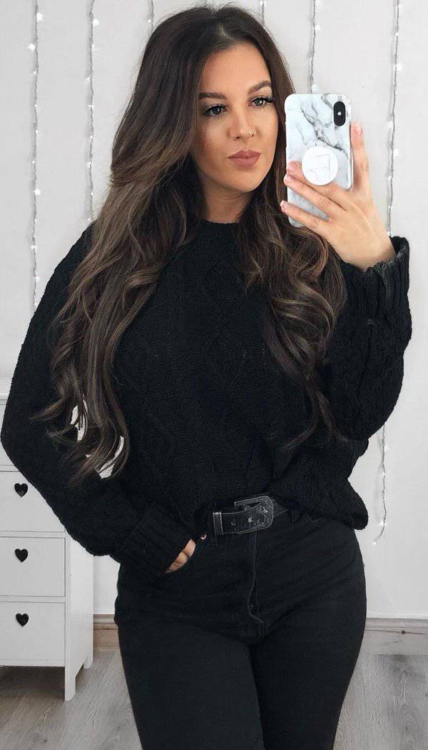 Chunky Cable Knitted Jumper - omgfashion.com