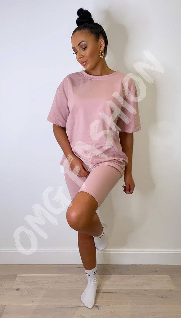 Quality Cycling Shorts and T-shirt Two Piece Set - omgfashion.com