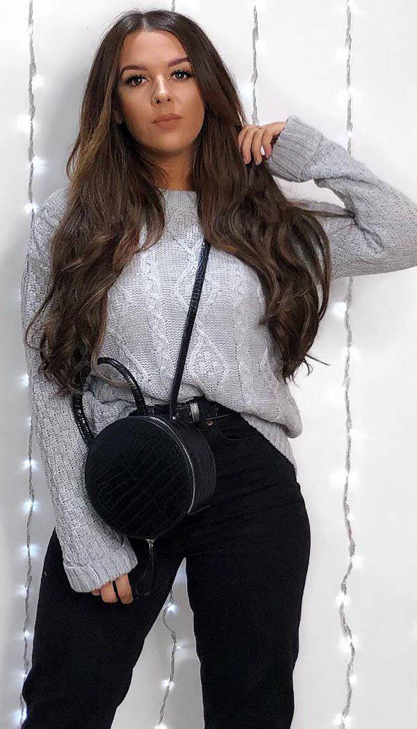 Chunky Cable Knitted Jumper - omgfashion.com